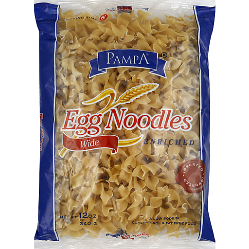 Pampa Egg Noodles, Wide 12 Oz