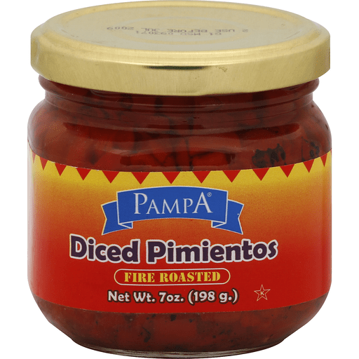 Pampa Diced Pimientos, Fire Roasted