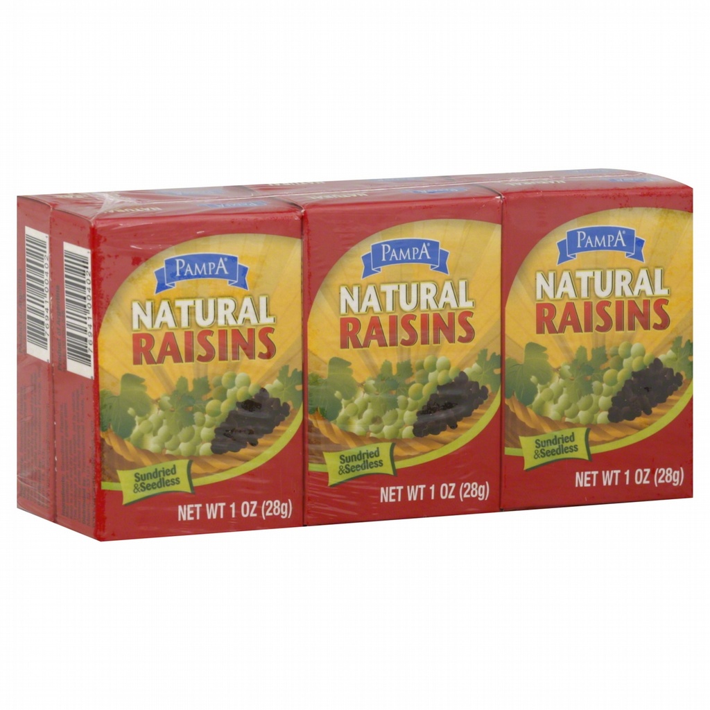 So Natural Seedless Raisins 6 0.75 Oz