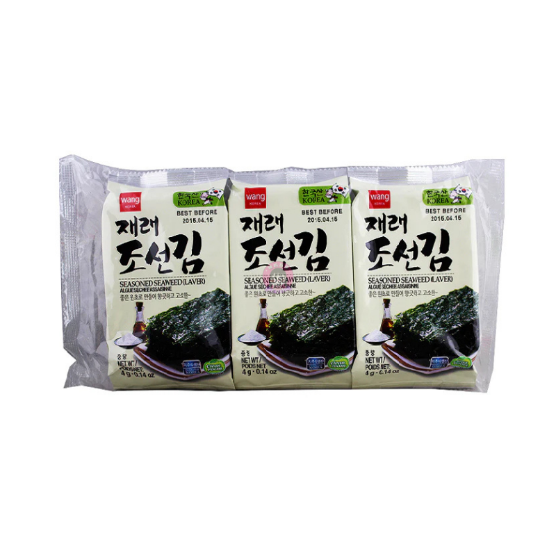 Wang Seaweed, Seasoned, Laver 4 G
