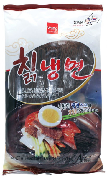 wang Korea Wang] Cold Arrowroot Noodle W. Chilled Broth / 왕 칡 냉면 (624g/4인분)