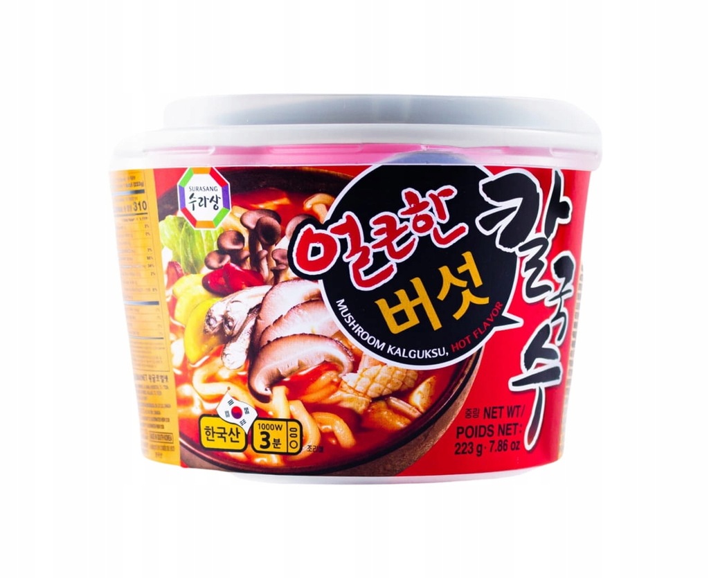 Hot Flavor Mushroom Kalguksu Cup 223g Surasang