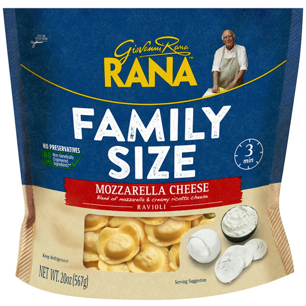 Rana Ravioli, Mozzarella Cheese, Family Size 20 Oz