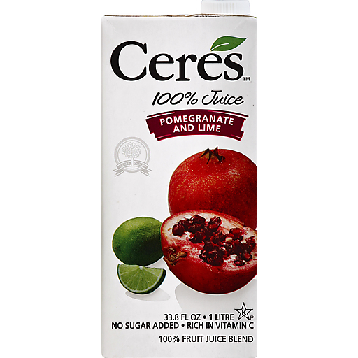 Ceres 100% Juice, Pomegranate And Lime