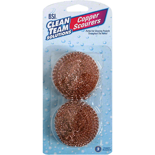 BSI Clean Team Solutions Scourers, Copper