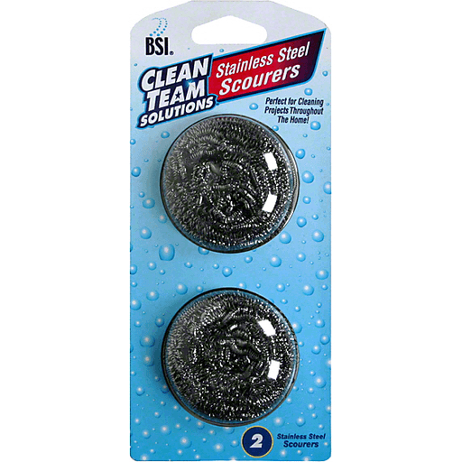 BSI Clean Team Solutions Scourers, Stainless Steel