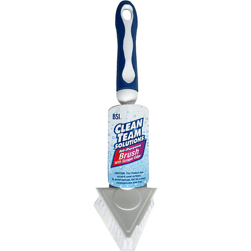 BSI Clean Team Solutions All-Purpose Brush With Scraper Edge