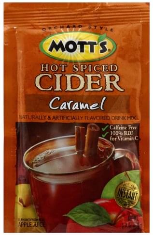 Mott's Drink Mix, Hot Spiced Cider, Caramel 0.74 Oz