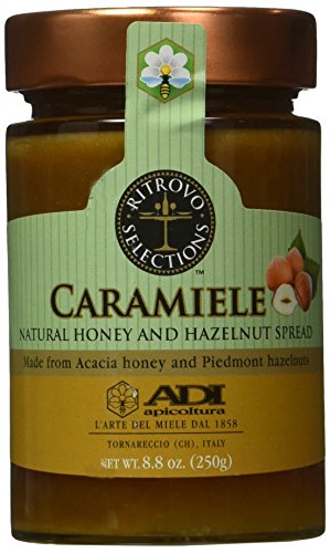 Ritrovo Selections ADI Apicoltura Caramiele Natural Honey And Hazelnut Spread, 8.8oz