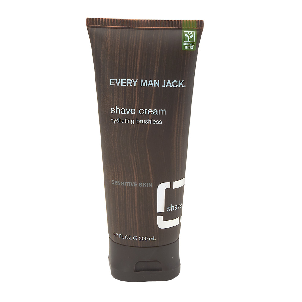 Every Man Jack Sensitive Skin Shave Cream Fragrance Free, 6.7 Oz
