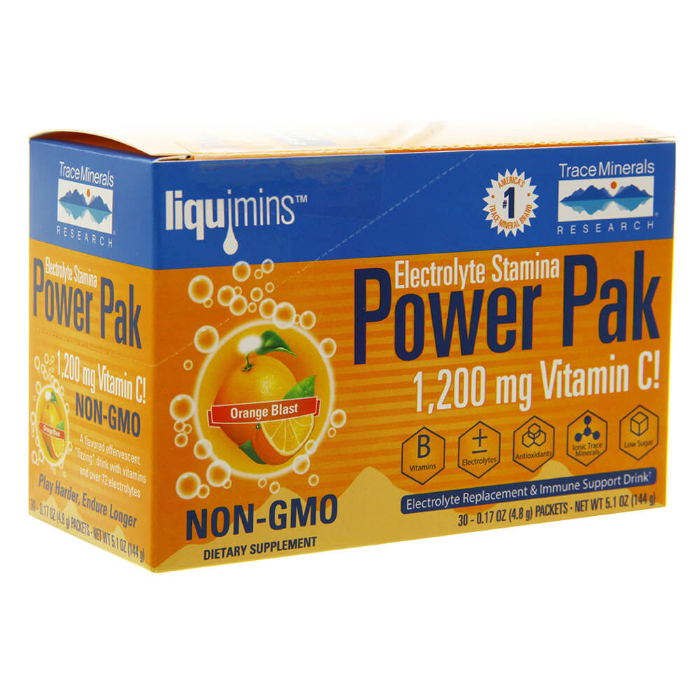 Trace Minerals Research Electrolyte Stamina Power Pak Orange Blast -- 30 Packets
