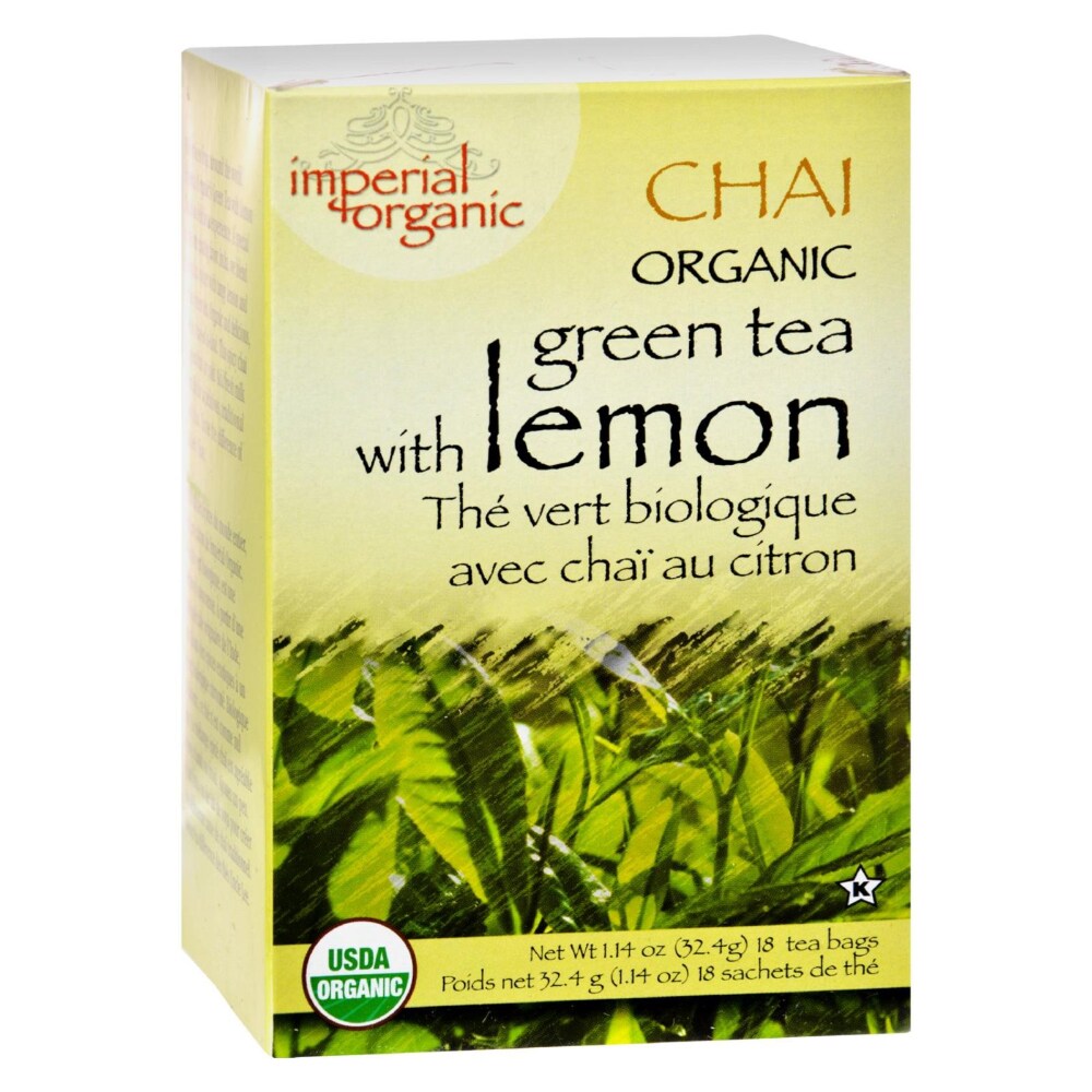 Uncle Lee's Tea Imperial Organic Green With Lemon Chai - 18 Bags