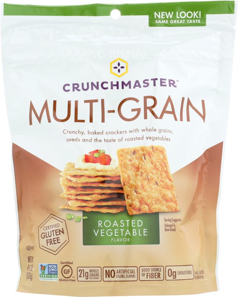Crunchmaster Multi-Grain Crackers Roasted Vegetable Flavor