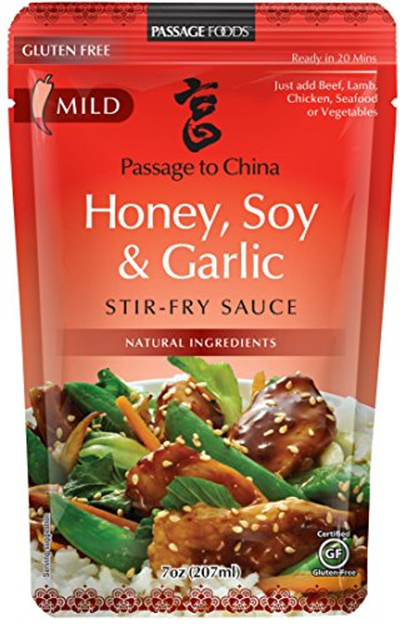 Passage to Asia Stir Fry Sauce, Honey Soy & Garlic 7.0 Oz