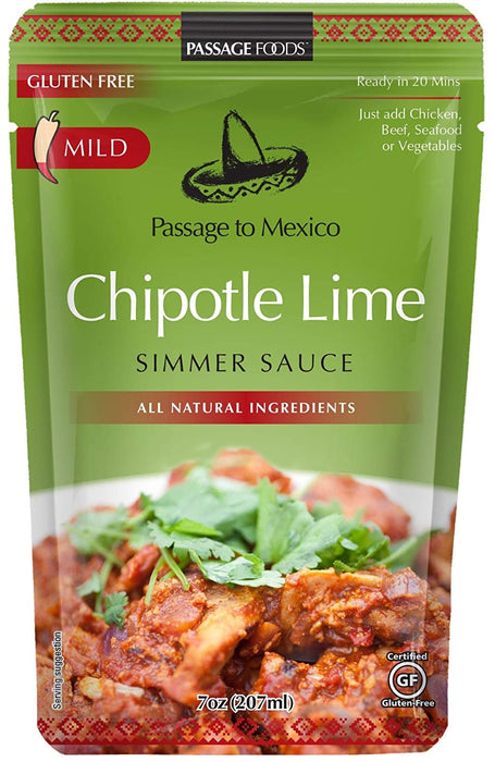 Passage To Mexico Simmer Sauce, Chipotle Lime, Mild