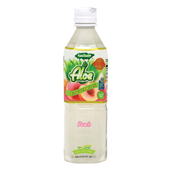 Aloe Vera Drink Ace Farm W/Peach 16.9 Oz