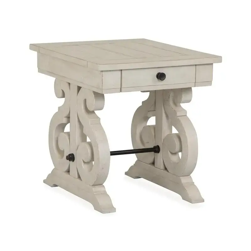 T4436-03 Magnussen Home Furniture Bronwyn Rectangular End Table