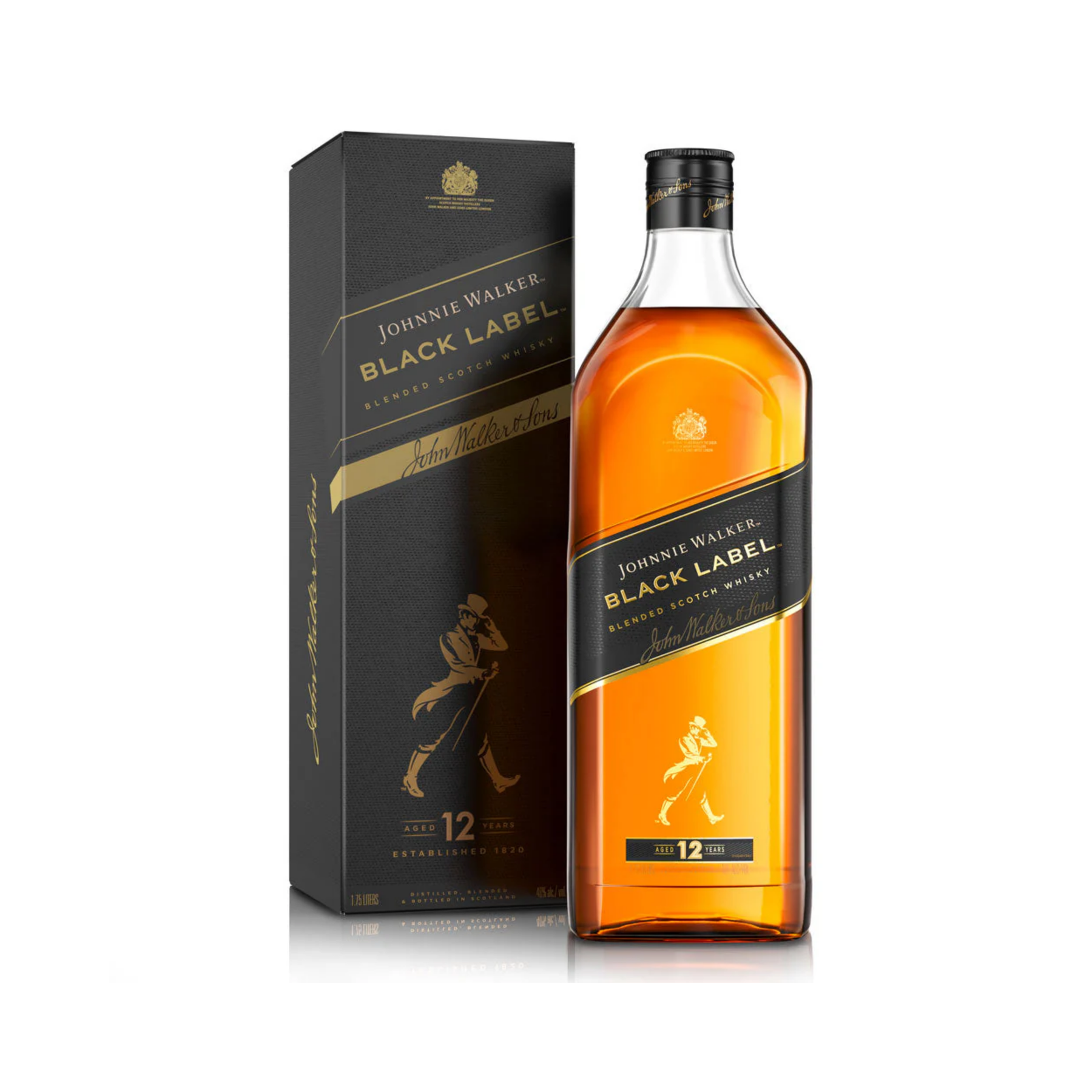 Johnnie Walker Black Label Blended Scotch Whisky, 750 mL
