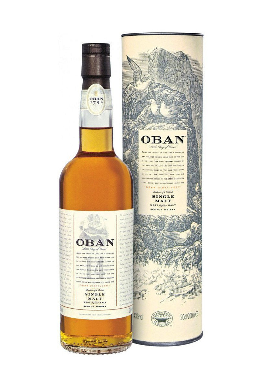 Oban 14 Year Old West Highland Single Malt Scotch Whisky 750 mL