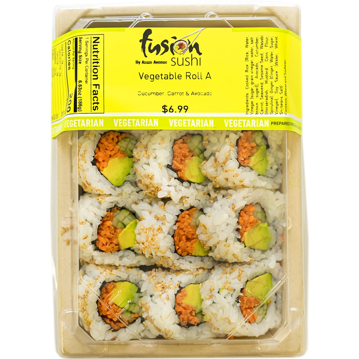 Sushi Avenue Vegetable Roll - 6.5oz