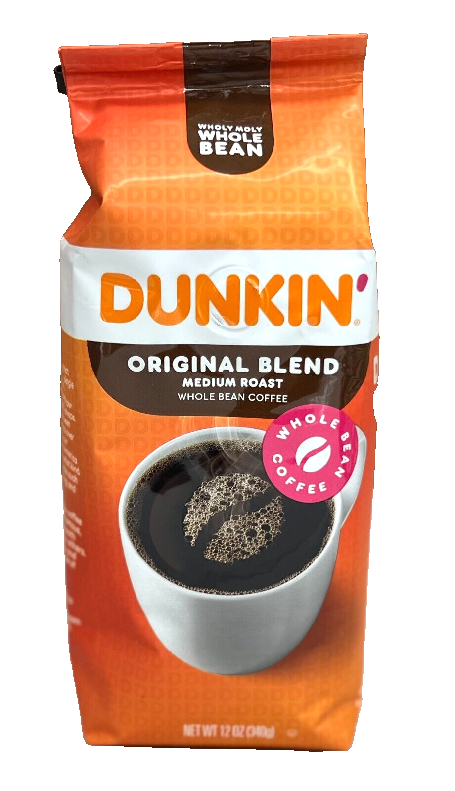 Dunkin' Donuts Medium Roast Whole Bean Coffee Original Blend