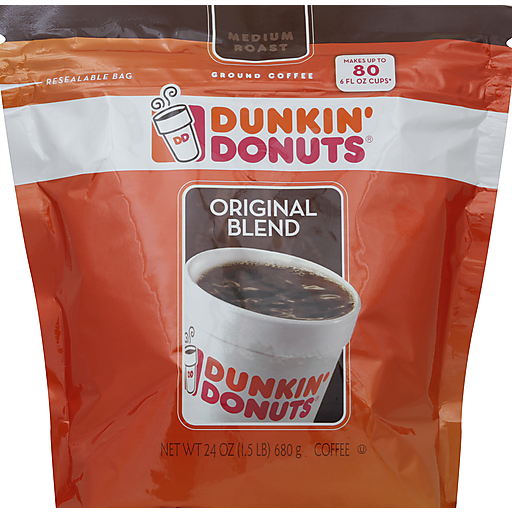 Dunkin' Donuts Original Blend Medium Roast Ground Coffee 680g