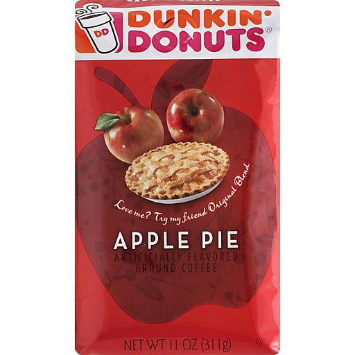 Dunkin Donuts Coffee, Ground, Apple Pie 11 Oz