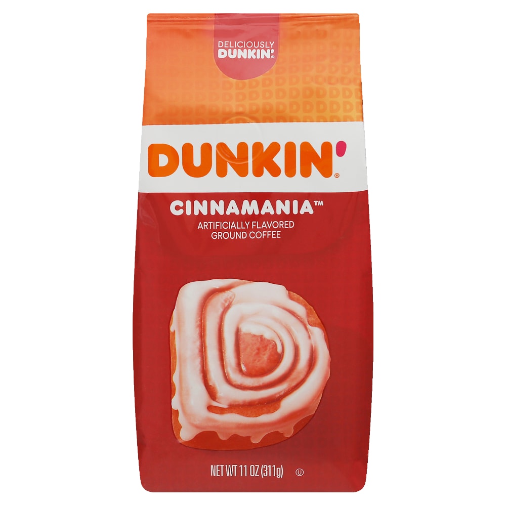 Dunkin' Donuts Bakery Series Ground Coffee, Cinnamon Roll, 11 Oz