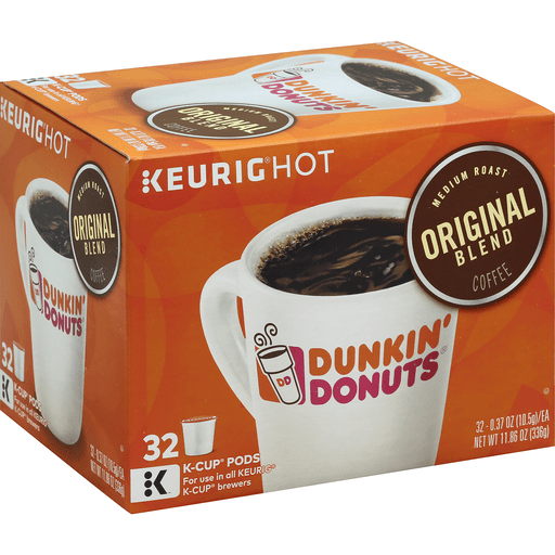 Dunkin' Donuts Coffee, Medium Roast, Original Blend, K Cup Pods