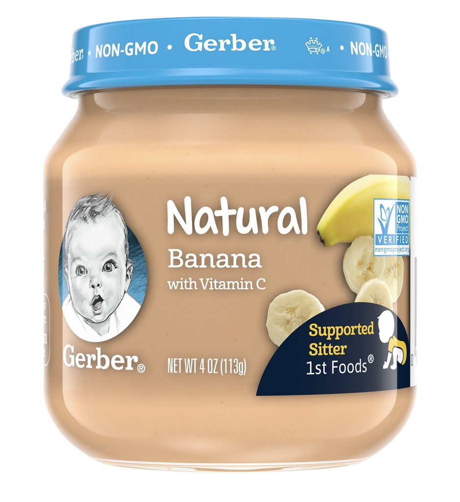 Gerber Banana Puree 4oz