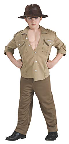 Rubie's Hobbypos Indiana Jones Deluxe Muscle Archaeologist Adventures Book Week Boys Costume