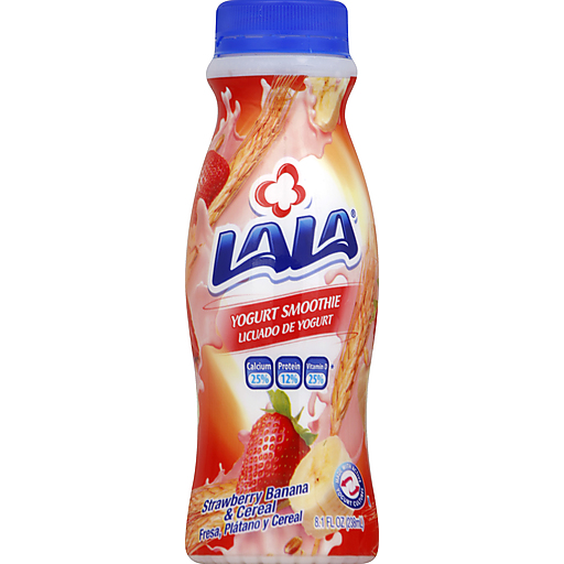 Lala Yogurt Smoothie, Strawberry Banana & Cereal