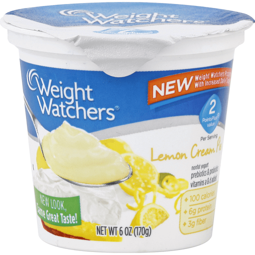 Weight Watchers Yogurt, Nonfat, Lemon Cream Pie