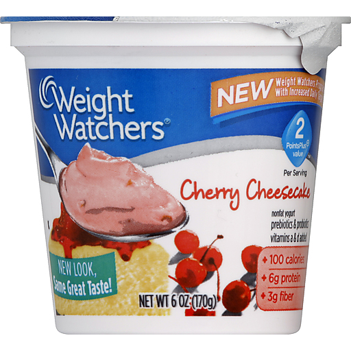 Weight Watchers Yogurt, Nonfat, Cherry Cheesecake 6 Oz