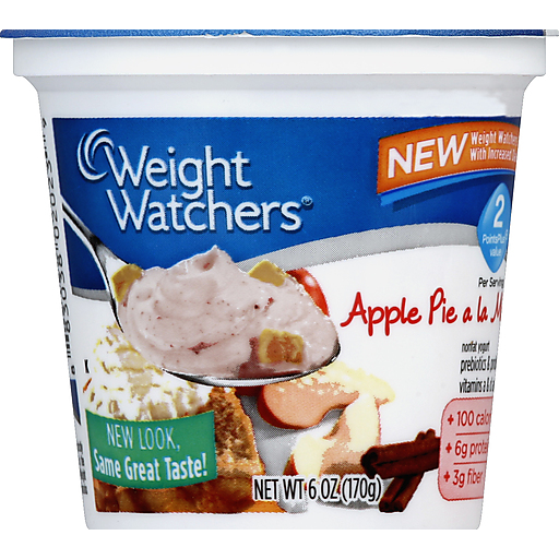 Weight Watchers Yogurt, Nonfat, Apple Pie A La Mode