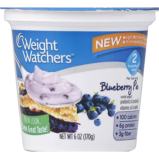 Weight Watchers Yogurt, Nonfat, Blueberry Pie