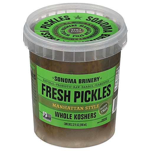 Sonoma Brinery Pickles, Fresh, Whole Koshers, Manhattan Style
