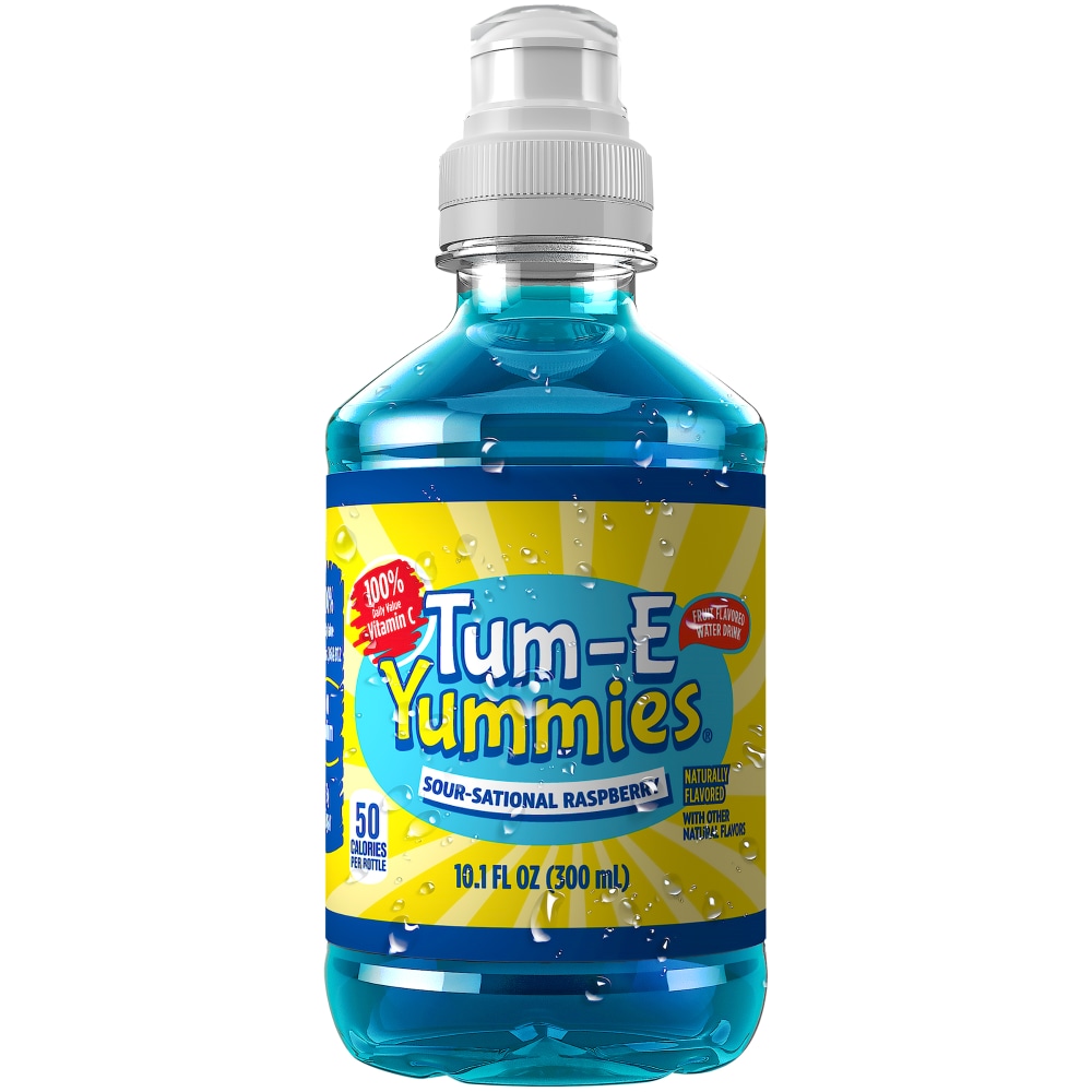 Tum E Yummies Sour Sational Raspberry Bottle, 10.1 Fl Oz