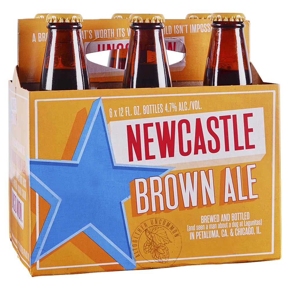 Newcastle Brown Ale Beer, 6 Pack, 12 Fl Oz Bottles