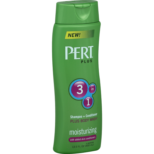 Pert Shampoo + Conditioner Plus Body Wash, 3 In 1, Moisturizing