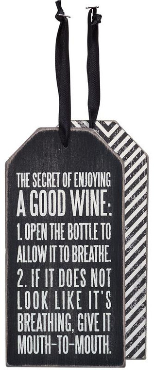 Bottle Tag - Mouth-To-Mouth - Set Of 6 (Pack Of 3) 21250 By Primitives By Kathy