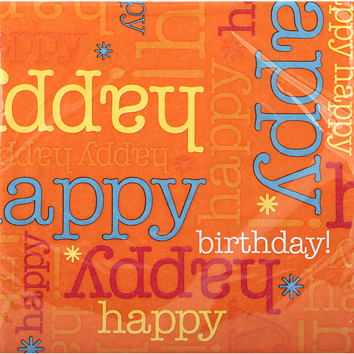 American Greetings Napkins, Luncheon, Lots Of Happy, 2 Ply