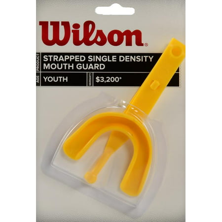 Wilson Lot Of 100 Single Density Mouth Piece Guard - Yellow -Youth