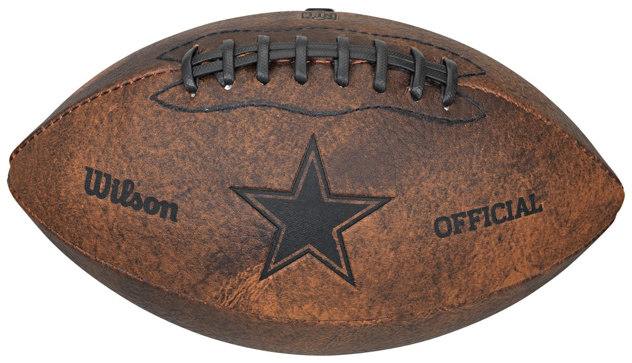 Wilson NFL - 9 Inch Throwback Football - Dallas Cowboys