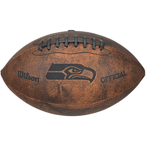 Gulf Coast Sales NFL Wilson 9" Throwback Football, Seattle Seahawks