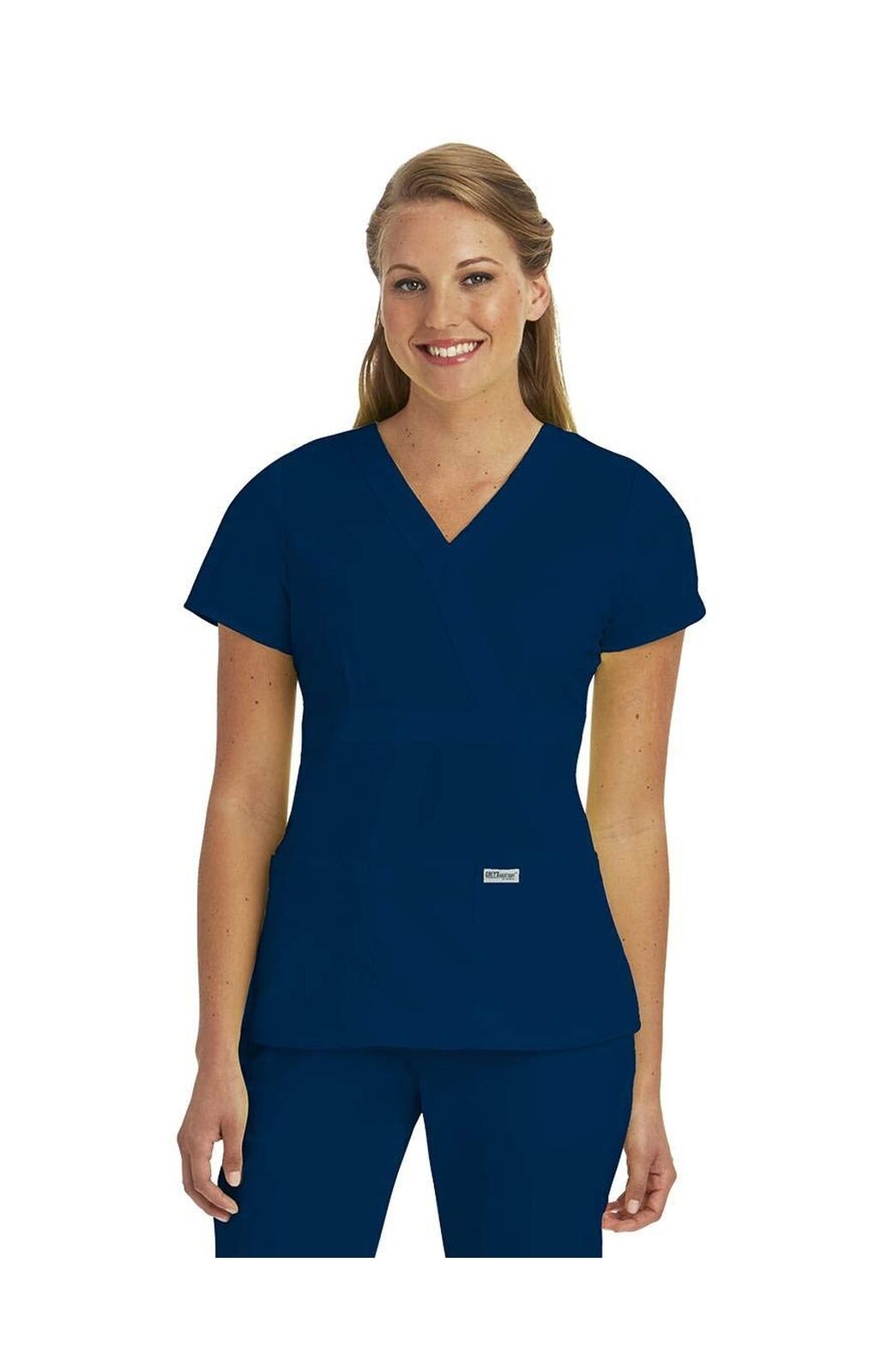 Grey's Anatomy Classic By Barco - Women's Riley Top, Easy Care Mock Wrap Scrub Top
