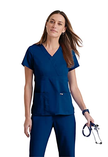 Barco Grey's Anatomy Womens Scrubs, Indigo, X Large