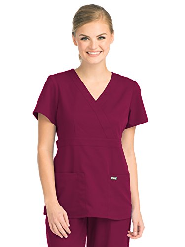 Grey's Anatomy Womens Scrubs, Wine, X Small
