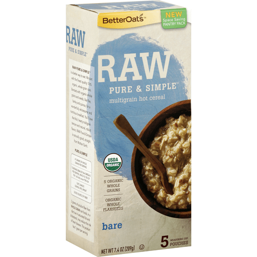 Better Oats Raw Pure & Simple Multigrain Hot Cereal, Bare