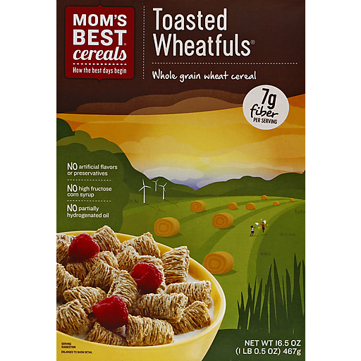 Mom's Best Toasted WheatfulsCereal 16.5 Oz. Box
